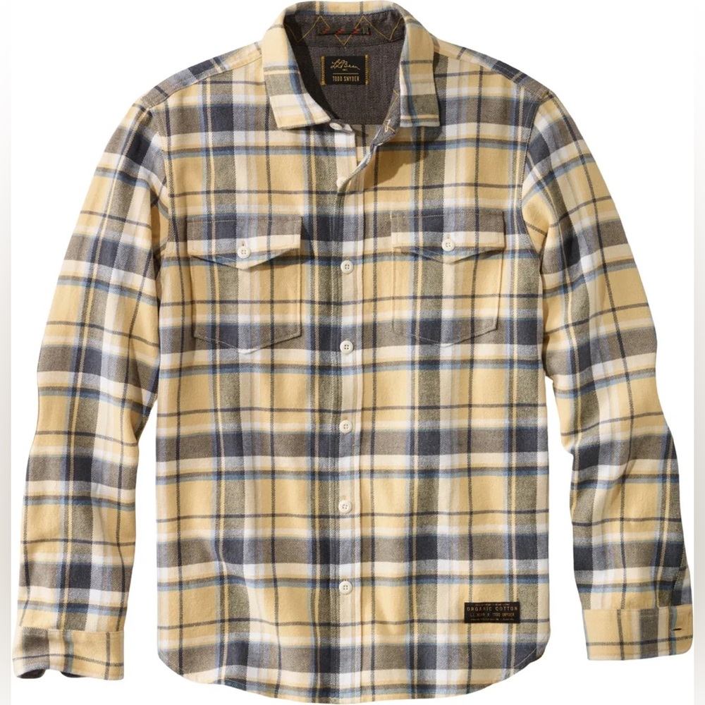 L.L.Bean x Todd Snyder Organic Cotton Stretch Twill Flannel Shirt